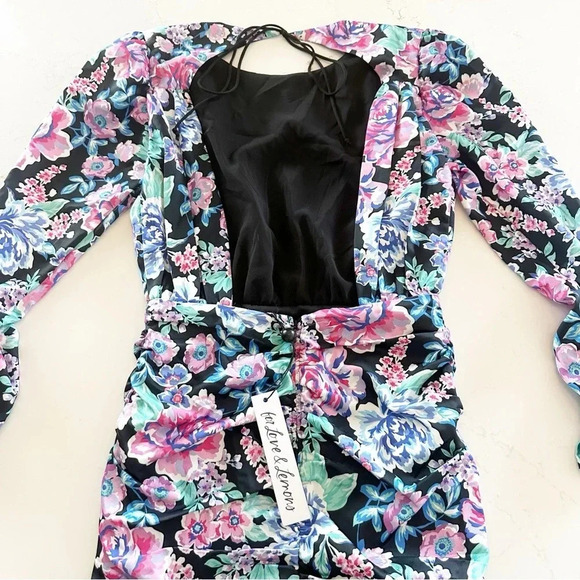 For Love & Lemons Brandy Mini Dress | Azalea | Revolve | XXS | NEW - Picture 13 of 14